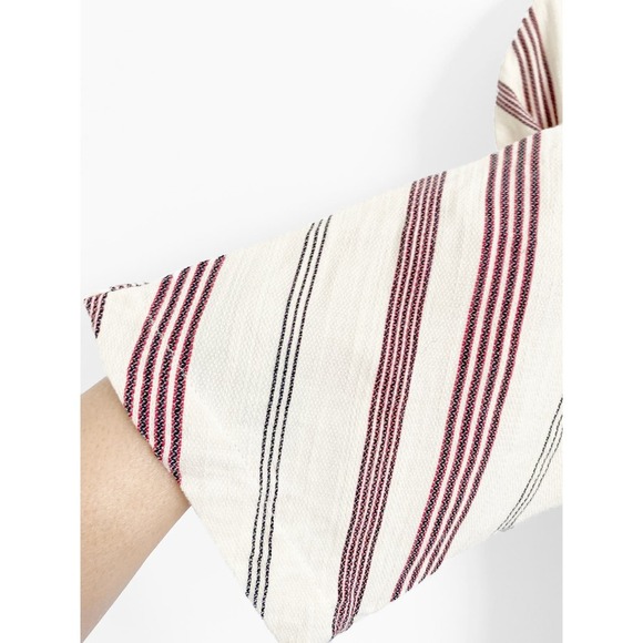 BCBGMAXAZRIA Milana Lace Up Tunic Dress Pockets White Red Black Striped Pullover - Picture 7 of 11